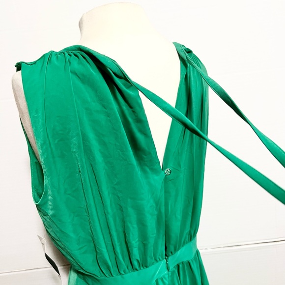 NewYork & Company  Eva Mendes sleeveless maxi dress size 4 NWT Green - Picture 7 of 16